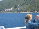 Grecia, cu vaporul pe langa Muntele Athos