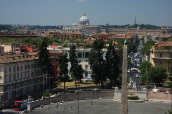 Parcul Borghese - vedere panoramica