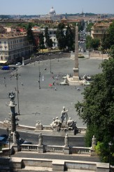 Parcul Borghese - vedere catre Piazza del Popolo