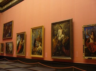 interior la Muzeul de istorie a artelor (mai cunoscut ca si Kunsthistorisches Museum) unul dintre cele mai mari muzee ale Europei