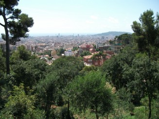 Barcelona-Parc Guell, catre mare