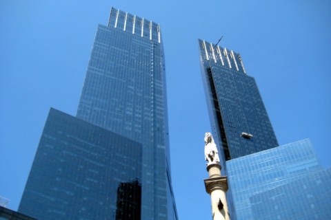 Columbus Circle-Columbus Monument si Time Warner Center, NY