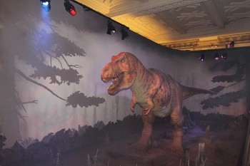 macheta animata a lui Tyranosaurus Rex - zona albastra - Natural History Museum