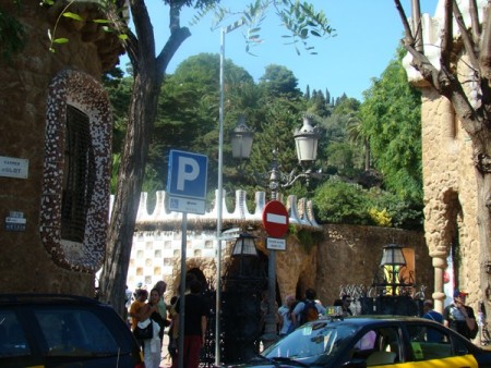 Parc Guell, intrarea in parc 