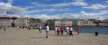 Trieste Italia, in fata Piazza Unita d`Italia