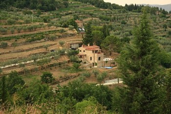Peisaj toscan in regiunea Chianti, Toscana