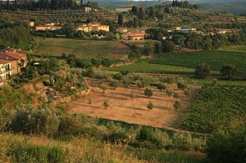 Peisaj toscan in regiunea Chianti, Toscana