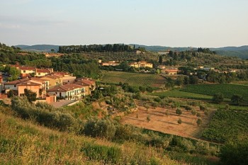 Peisaj toscan in regiunea Chianti, Toscana