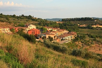 Peisaj toscan in regiunea Chianti, Toscana