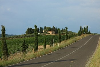 Peisaj toscan in regiunea Chianti, Toscana