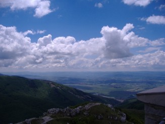 Vedere de la monumentul Shipka