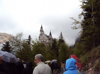 spre castelul Neuschwanstein