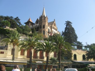 la funicularul spre Tibidabo