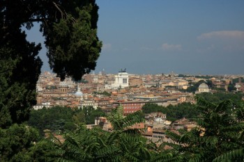 Panorama asupra Romei de pe Ianiculum