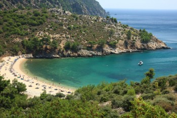 insula Thassos, pe coasta de est