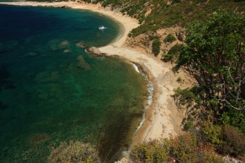 insula Thassos, pe coasta de vest
