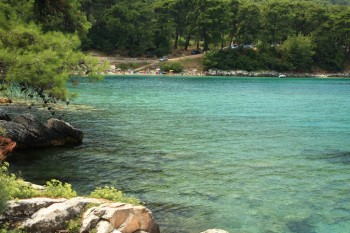 Plaja Papalimani din insula Thassos