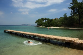 Plaja Papalimani din insula Thassos