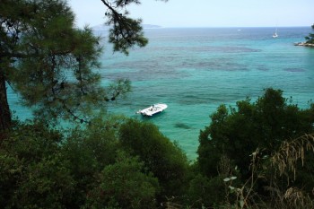 Plaja Papalimani din insula Thassos