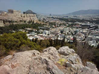 Colina Filopappos - panorama spre Acropole