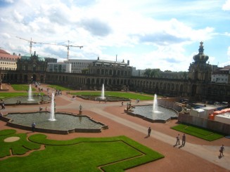 Dresda - Palatul Zwinger - gradini