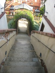 Praga, august 2010 - gradinile in trepte de la castel