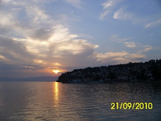 apus de soare in Ohrid
