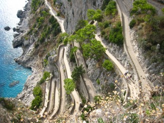 Insula Capri - vedere de sus Via Krupp