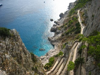 Insula Capri - vedere de sus Via Krupp