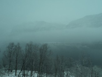 Zona montana dintre Haugesund (coasta de vest) si Oslo(partea sudica)