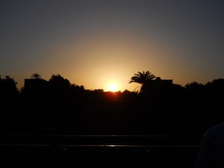 apus de soare pe Nil