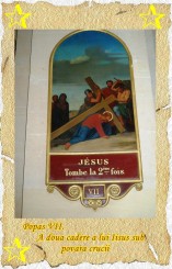 A doua cadere a  lui Iisus sub6-6-6povara crucii6-6-6                 popas VII.