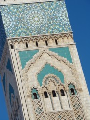 fragment al mineretului Moscheei Hassan al II-lea