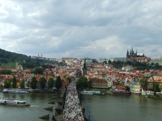 Podul lui Carol vazut din turn