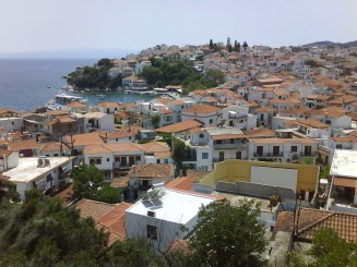 Skiathos - vedere asupra orasului
