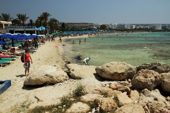 Plaja din centru Ayia Napa