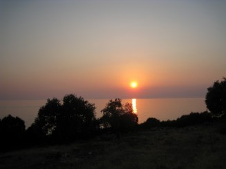 Grecia: Apus de soare in insula Thassos