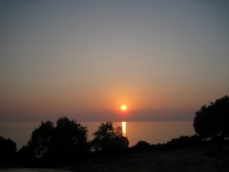 Grecia: Apus de soare in insula Thassos