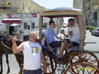 La Valletta, Malta - Grand Hotel Excelsior, şi  ,,City Sightseeing Tour''cu trăsură