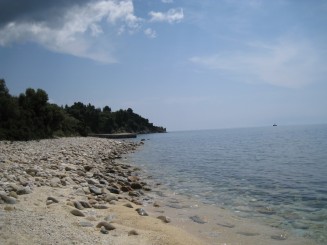 Grecia, Halkidiki: Ouranopolis, langa granita cu Muntele Athos