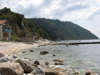 Grecia, Halkidiki: Ouranopolis, langa granita cu Muntele Athos