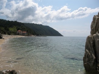 Grecia, Halkidiki: Ouranopolis, langa granita cu Muntele Athos