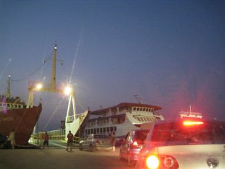 Cu feribotul inapoi de pe insula Thassos