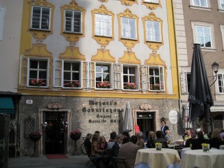 Salzburg: casa in care s-a nascut Mozart (fatada din spate)