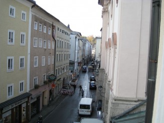 Salzburg: vedere de la fereastra Hotelului Amadeus