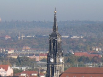 Dresda, imagine din turnul Bisericii Maicii Domnului (Frauenkirche)