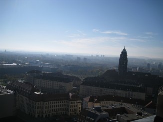 Dresda, Primaria vazuta din turnul Bisericii Maicii Domnului (Frauenkirche)