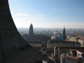 Dresda, imagine din turnul Bisericii Maicii Domnului (Frauenkirche)