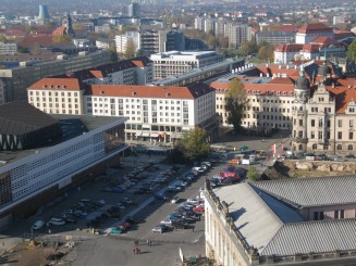 Dresda, imagine din turnul Bisericii Maicii Domnului (Frauenkirche)