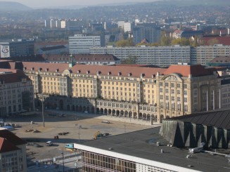 Dresda, imagine din turnul Bisericii Maicii Domnului (Frauenkirche)